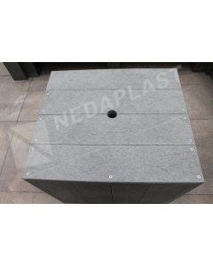 Hocker voor loungeset grijs