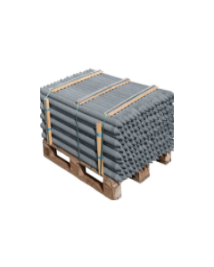 Ronde paal met punt diameter 7 cm grijs - Pallet 74 st.