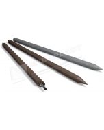 Ronde paal met punt diameter 8 cm grijs gewapend 